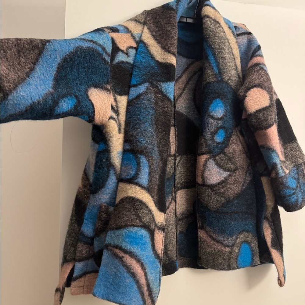 Abstract Patterned Coat